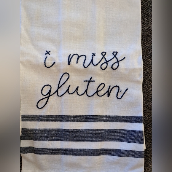 Ever Ellis " i miss gluten " Tea Towel NWT - Picture 2 of 4